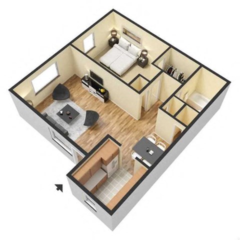 1 bedroom 1 bath
